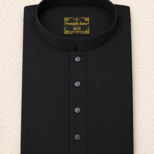 Solid Panjabi Black