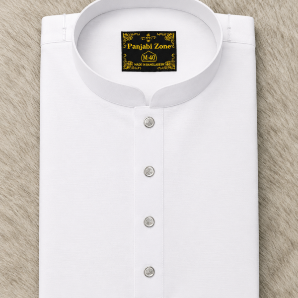 Solid Panjabi White